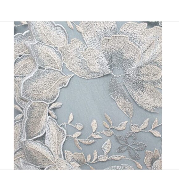 Alex Evenings Embroidered Jacket Dress - Ice Sage - Picture 3 of 3